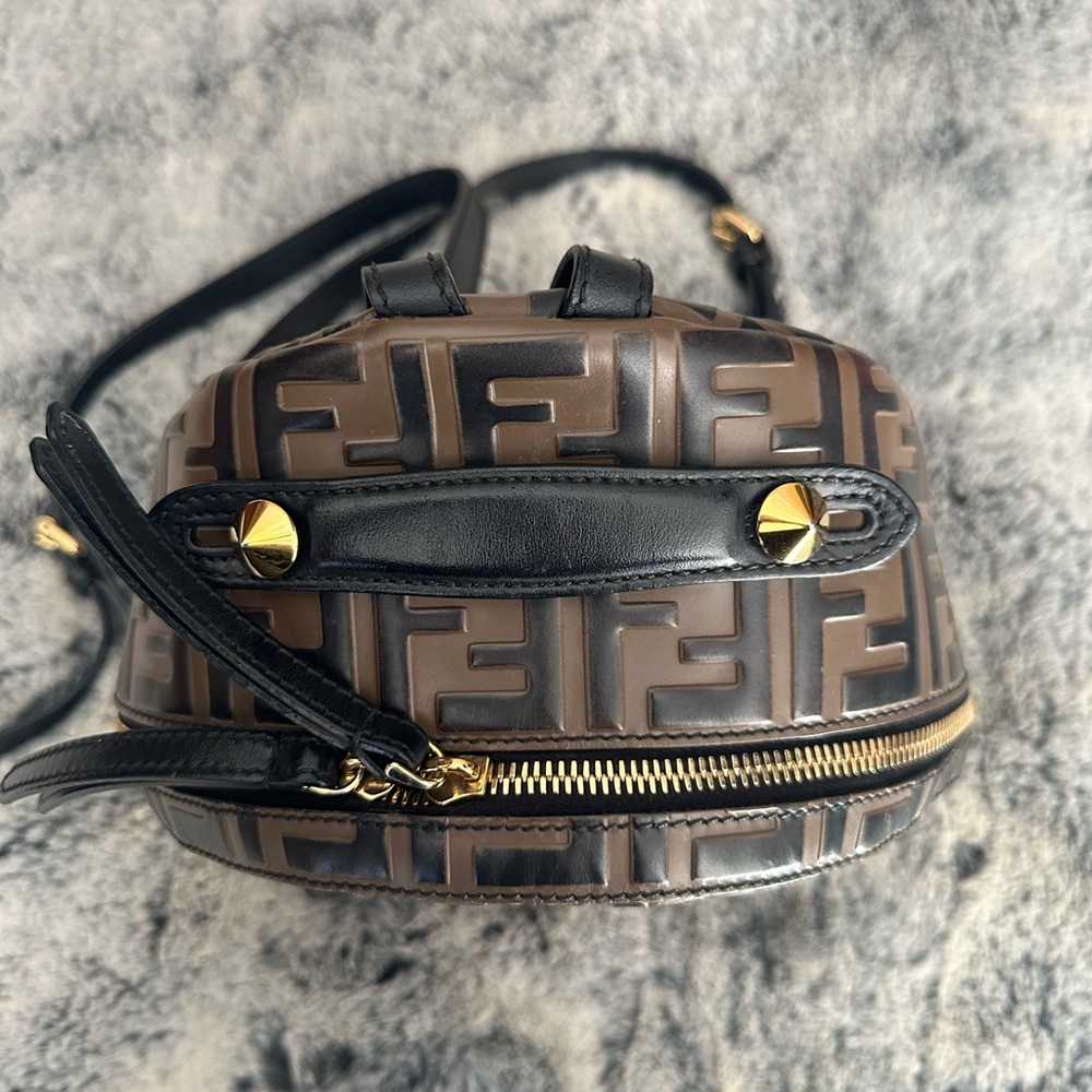 Fendi Mini Brown Leather Backpack, Perfect Condit… - image 7